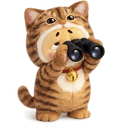 🧐 Стикер «Утенок котенок» для Telegram