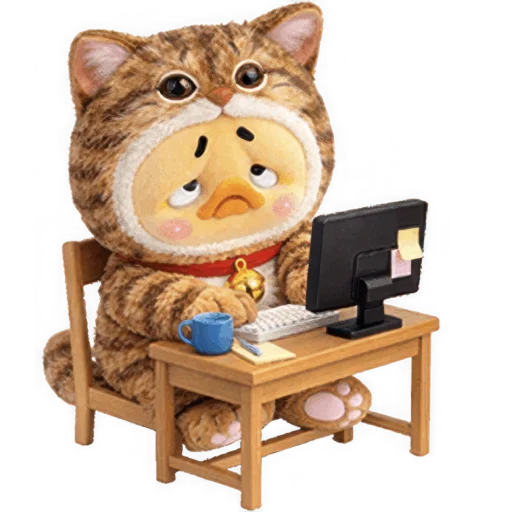 💻 Стикер «Утенок котенок» для Telegram
