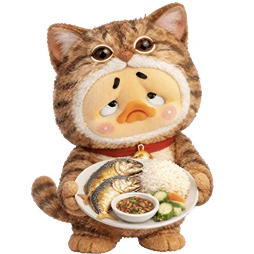 🍝 Стикер «Утенок котенок» для Telegram
