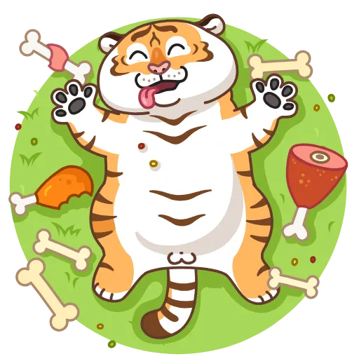 🤤 Стикер «Grumpy Tiger» для Telegram