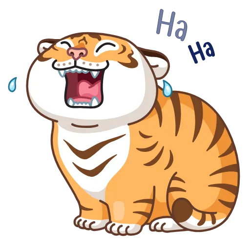 Стикерпак Grumpy Tiger для Telegram