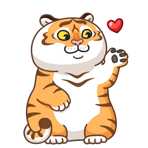 😘 Стикер «Grumpy Tiger» для Telegram