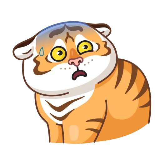 😨 Стикер «Grumpy Tiger» для Telegram
