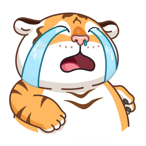 😭 Стикер «Grumpy Tiger» для Telegram