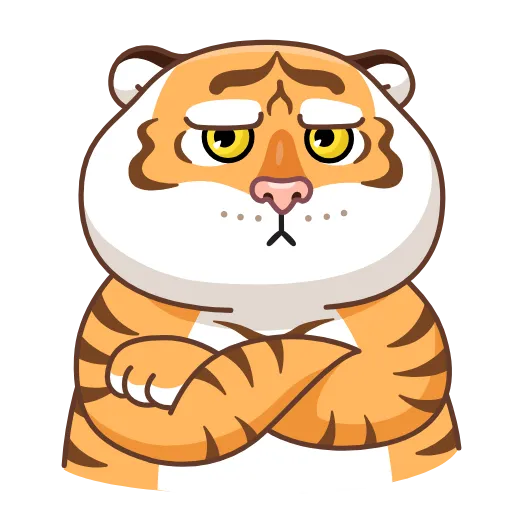 😒 Стикер «Grumpy Tiger» для Telegram