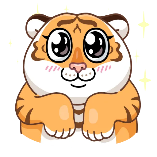 🥺 Стикер «Grumpy Tiger» для Telegram