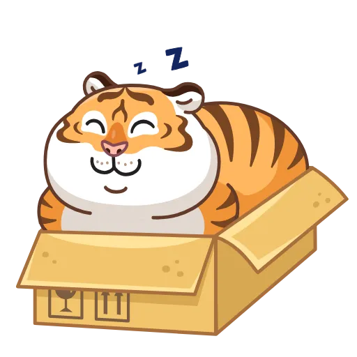 😴 Стикер «Grumpy Tiger» для Telegram