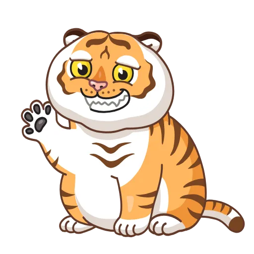 👋 Стикер «Grumpy Tiger» для Telegram