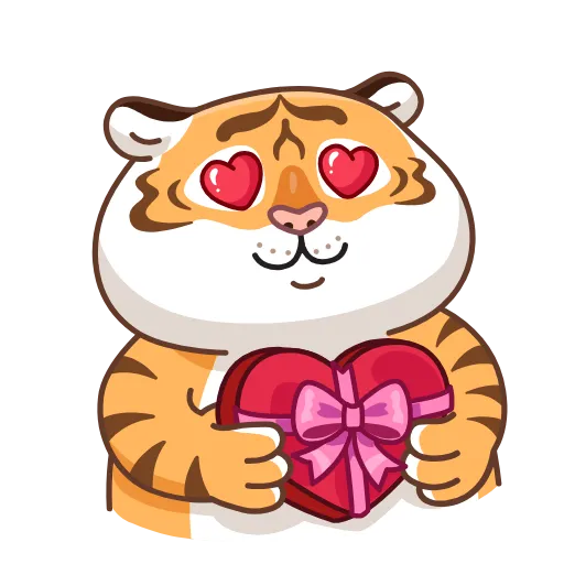 😍 Стикер «Grumpy Tiger» для Telegram