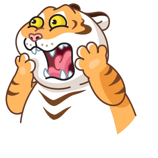 😱 Стикер «Grumpy Tiger» для Telegram