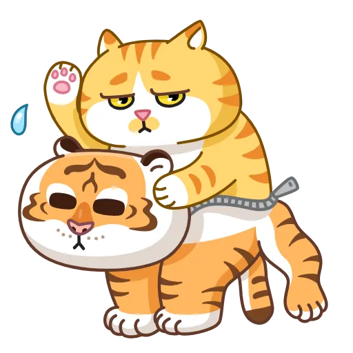 😓 Стикер «Grumpy Tiger» для Telegram