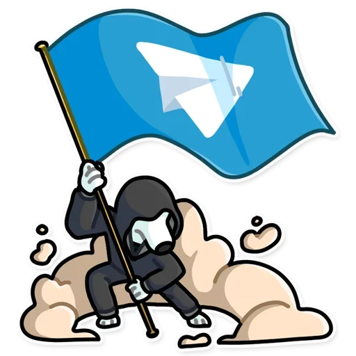 🏁 Стикер «Telegrammers» для Telegram