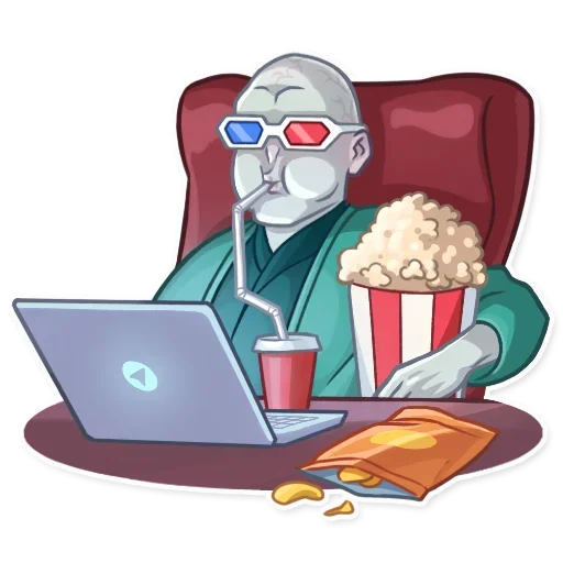 🍿 Стикер «Telegrammers» для Telegram