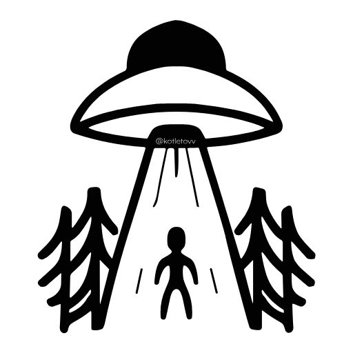🛸 Эмодзи «адаптивные рандом» для Telegram