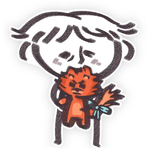 😺 Стикер «Грустена» для Telegram