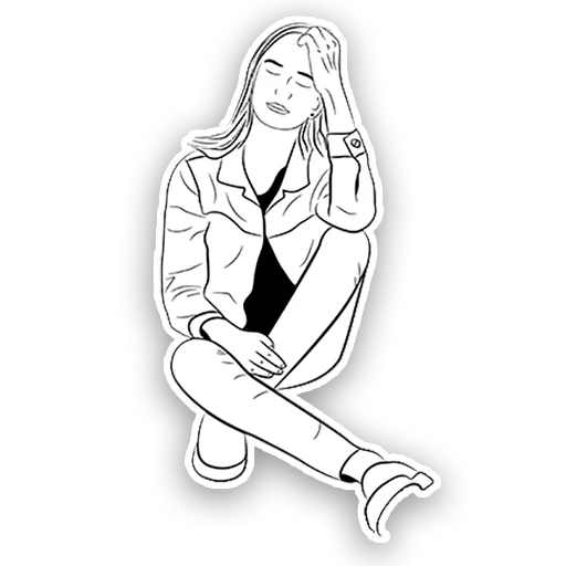 👩 Стикер «Sad Stickers» для Telegram