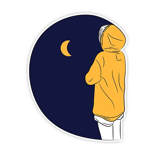 🌑 Стикер «Sad Stickers» для Telegram