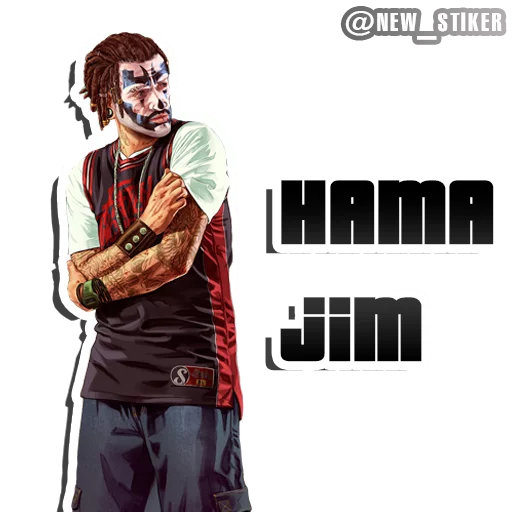 🔘 Стикер «GTA V» для Telegram