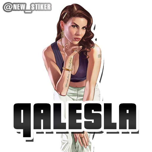 🔘 Стикер «GTA V» для Telegram