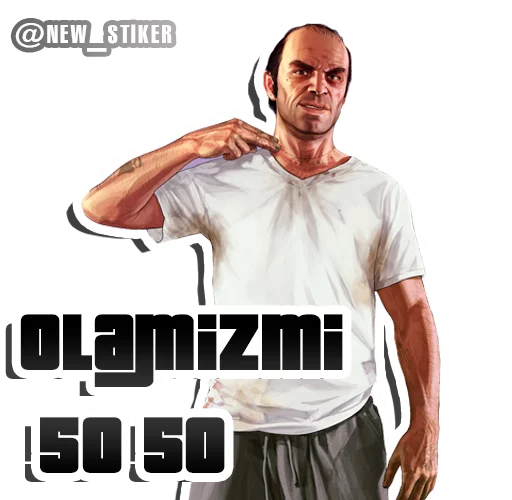 Стикерпак GTA V для Telegram