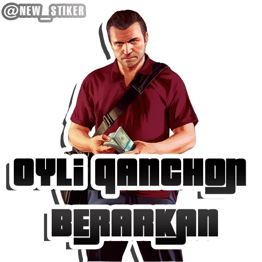 🔘 Стикер «GTA V» для Telegram