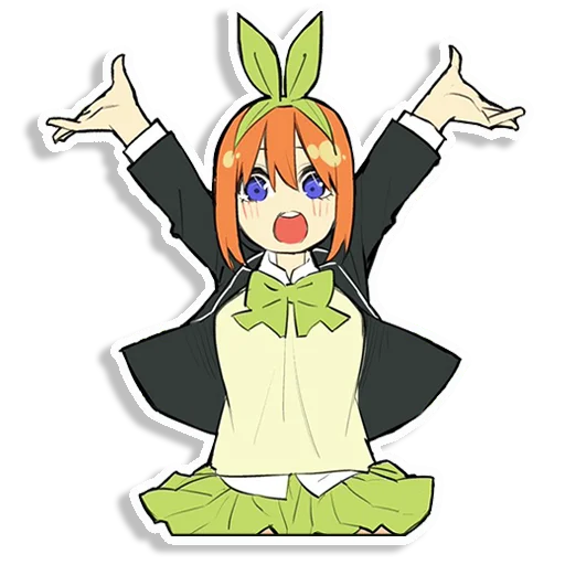 🙌 Стикер «Gotoubun no Hanayome» для Telegram