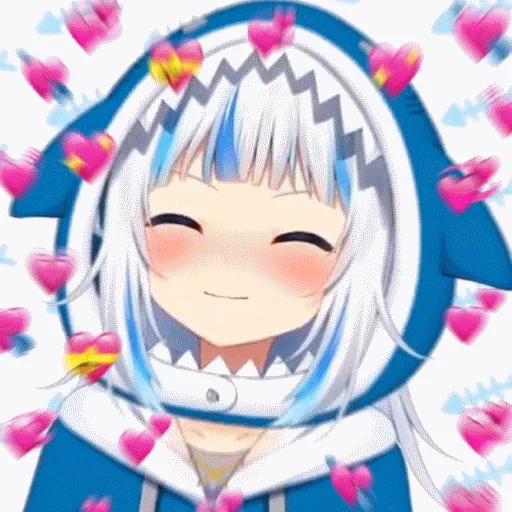 🥰 Стикер «Gawr Gura Гавр Гура» для Telegram