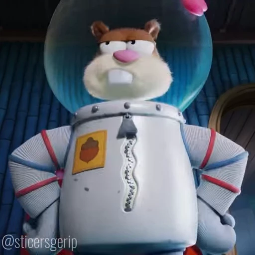 😍 Стикер «Губка Боб в бегах» для Telegram
