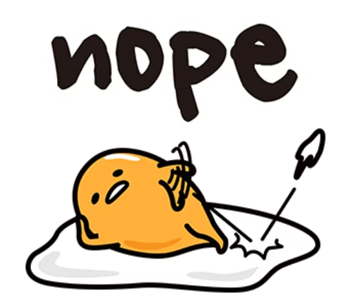 😶 Стикер «Gudetama» для Telegram