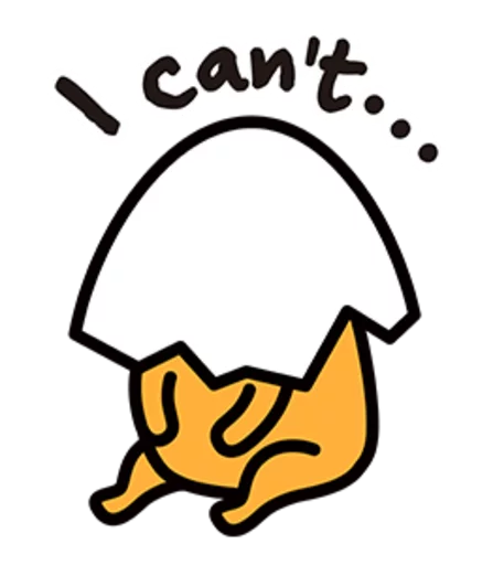 ☹ Стикер «Gudetama» для Telegram