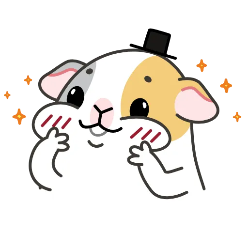 Стикерпак Guinea Pig для Telegram — скачать