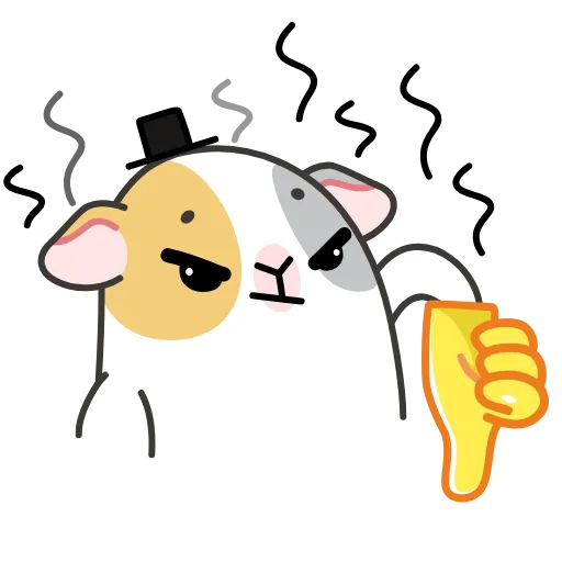 👎 Стикер «Guinea Pig» для Telegram