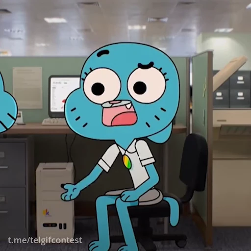 🫣 Стикер «Гамбол / Gumball» для Telegram