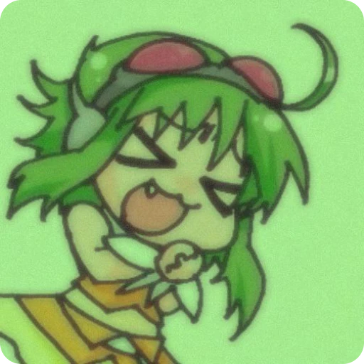 🍵 Стикер «Megpoid GUMI» для Telegram