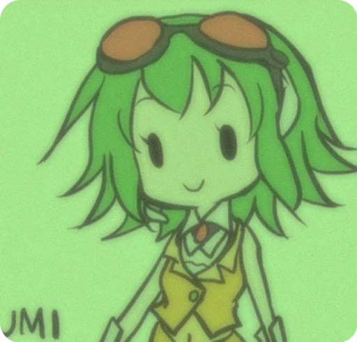 🍵 Стикер «Megpoid GUMI» для Telegram
