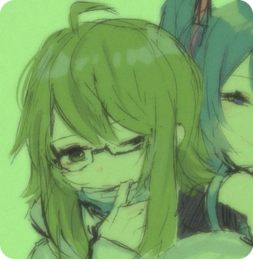 🍵 Стикер «Megpoid GUMI» для Telegram