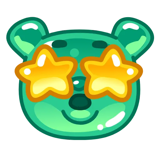 🤩 Стикер «Gummy Bear Emoji» для Telegram
