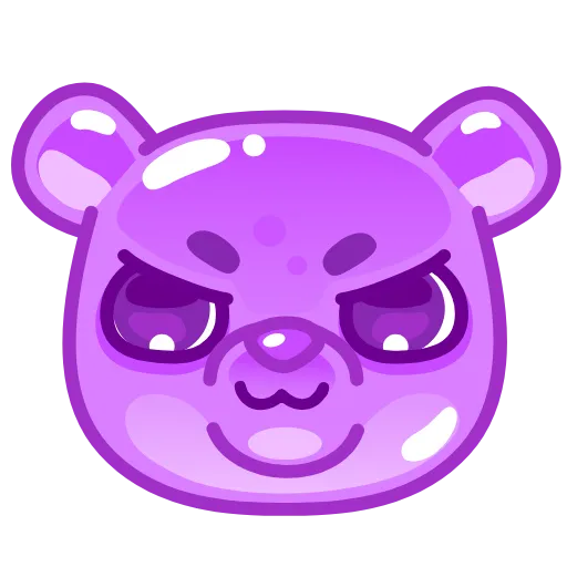 😈 Стикер «Gummy Bear Emoji» для Telegram