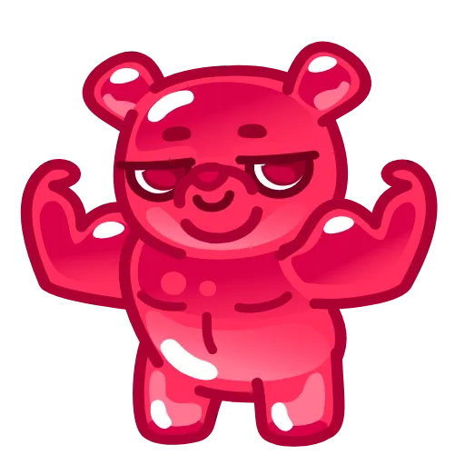 💪 Стикер «Gummy Bear Emoji» для Telegram