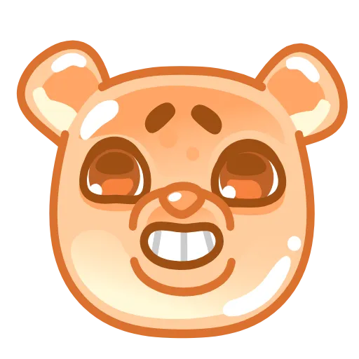 😅 Стикер «Gummy Bear Emoji» для Telegram