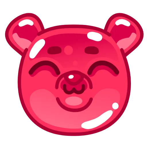 ❤️ Стикер «Gummy Bear Emoji» для Telegram