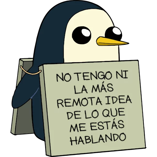 🤷‍♀️ Стикер «Gunter (Hora de aventuras) - Frases» для Telegram