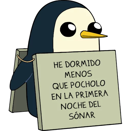 🪧 Стикер «Gunter (Hora de aventuras) - Frases» для Telegram