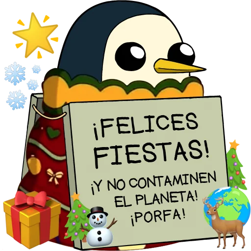 🎄 Стикер «Gunter (Hora de aventuras) - Frases» для Telegram