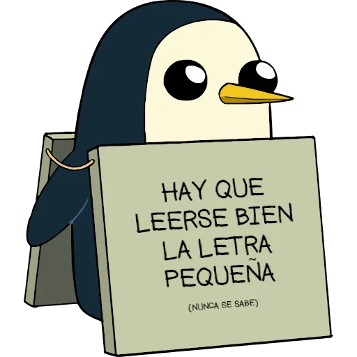 📜 Стикер «Gunter (Hora de aventuras) - Frases» для Telegram