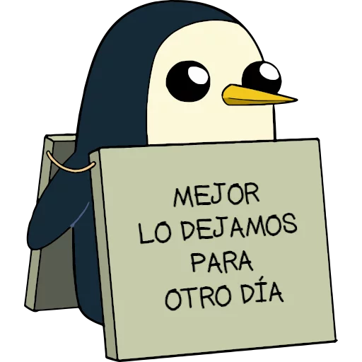 🐧 Стикер «Gunter (Hora de aventuras) - Frases» для Telegram