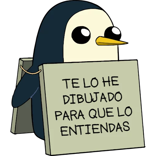 🐧 Стикер «Gunter (Hora de aventuras) - Frases» для Telegram