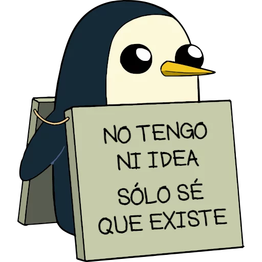 🐧 Стикер «Gunter (Hora de aventuras) - Frases» для Telegram