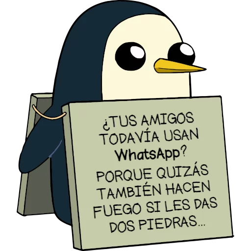 🐧 Стикер «Gunter (Hora de aventuras) - Frases» для Telegram