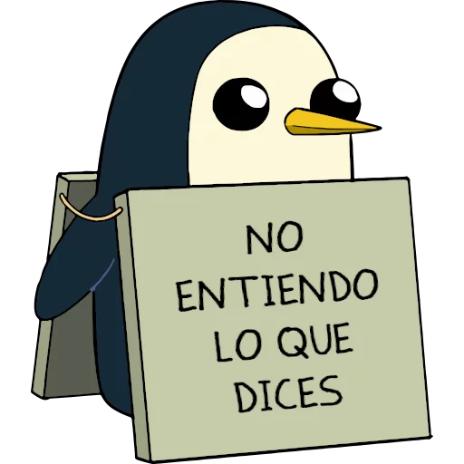 🤔 Стикер «Gunter (Hora de aventuras) - Frases» для Telegram
